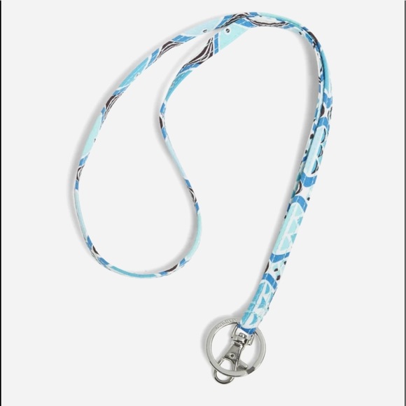 Vera Bradley FREE✈️ Set Zip Id  & Lanyard in Go Fish Blue pattern - Picture 4 of 6